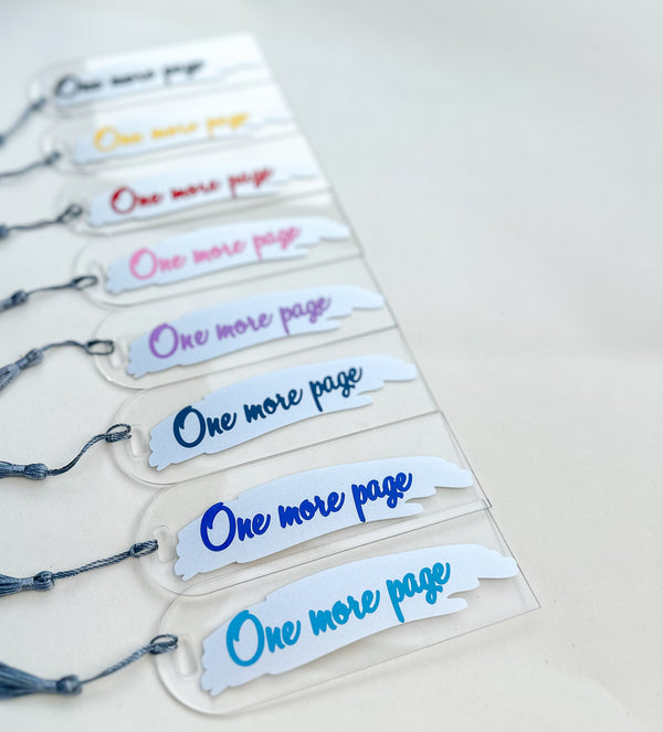 Bookmark 'One more page' Gabificent