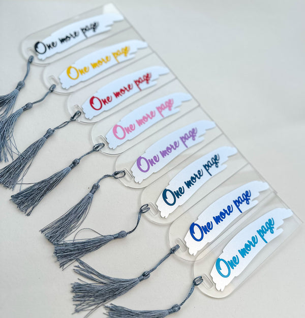 Bookmark 'One more page' Gabificent