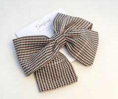 Large hair bow “Brown”