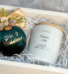 Christmas Bauble and Candle gift set Gabificent