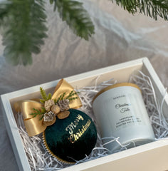 Christmas Bauble and Candle gift set Gabificent