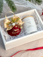 Christmas Bauble and Candle gift set Gabificent
