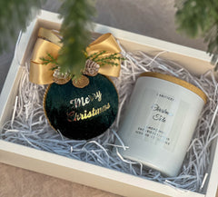 Christmas Bauble and Candle gift set Gabificent