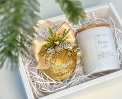Christmas Bauble and Candle gift set Gabificent
