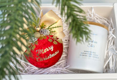 Christmas Bauble and Candle gift set Gabificent