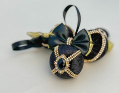 Christmas Baubles - Black - set of 3 Gabificent