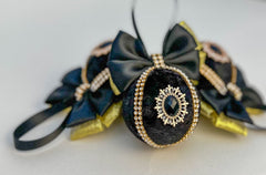 Christmas Baubles - Black - set of 3 Gabificent