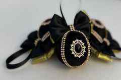 Christmas Baubles - Black - set of 3 Gabificent