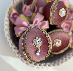 Christmas Baubles - Dusty Pink - Set of 6 Gabificent