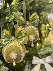 Christmas Baubles - Olive Green - One Piece Gabificent
