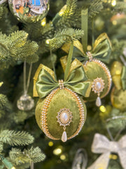 Christmas Baubles - Olive Green - One Piece Gabificent