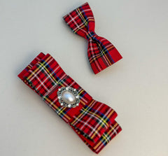 Christmas Bow Hair Clip set Gabificent