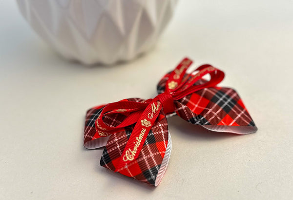 Christmas Bow - Traditional Red Gabificent