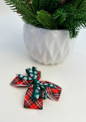 Christmas Bow - Traditional Red and Green Gabificent