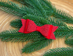 Christmas Hair Bow Clip set Gabificent