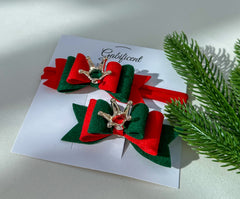Christmas Hair Clip and headband set Gabificent