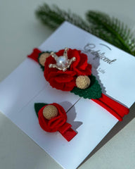 Christmas Hair Clip and headband set Gabificent