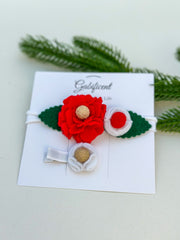 Christmas Hair Clip and headband set Gabificent