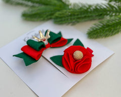 Christmas Hair Clip set Gabificent