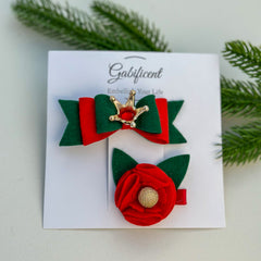 Christmas Hair Clip set Gabificent