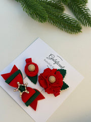 Christmas Hair Clip set Gabificent