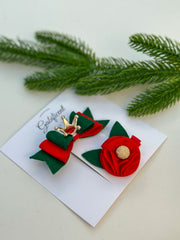 Christmas Hair Clip set Gabificent