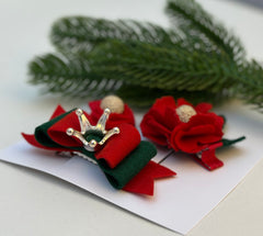 Christmas Hair Clip set Gabificent