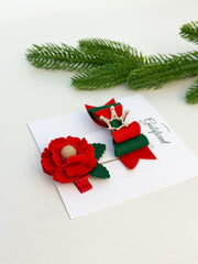 Christmas Hair Clip set Gabificent