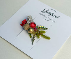 Christmas Hair Clip with Berries Gabificent
