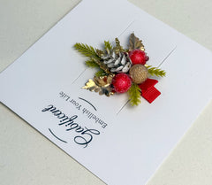 Christmas Hair Clip with Berries Gabificent