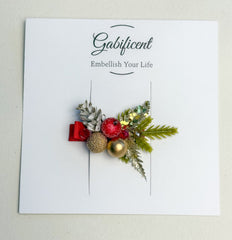 Christmas Hair Clip with Berries Gabificent