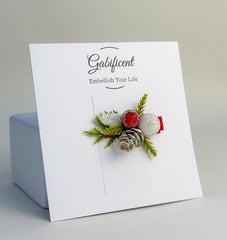 Christmas Hair Clip with Berries Gabificent