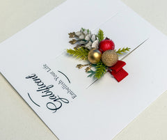 Christmas Hair Clip with Berries Gabificent