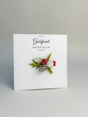 Christmas Hair Clip with Berries Gabificent