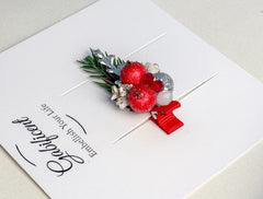 Christmas Hair Clip with Berries Gabificent