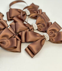 Christmas Tree Bows - Chocolate Brown Gabificent
