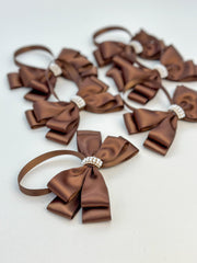 Christmas Tree Bows - Chocolate Brown Gabificent