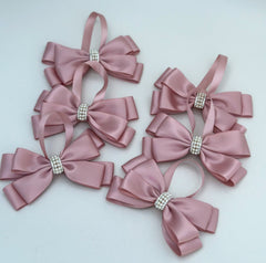 Christmas Tree Bows - Dusty Pink - Gabificent