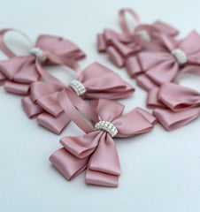 Christmas Tree Bows - Dusty Pink - Gabificent