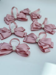 Christmas Tree Bows - Dusty Pink - Gabificent