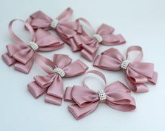 Christmas Tree Bows - Dusty Pink - Gabificent