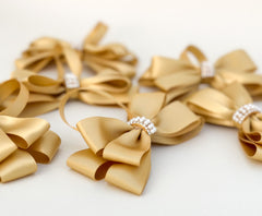 Christmas Tree Bows - Gold - Gabificent