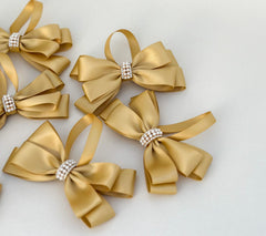Christmas Tree Bows - Gold - Gabificent