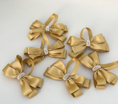 Christmas Tree Bows - Gold - Gabificent