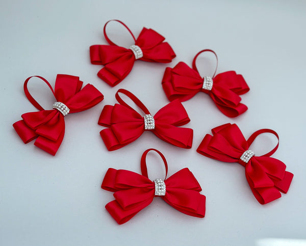 Christmas Tree Bows - Red - Gabificent