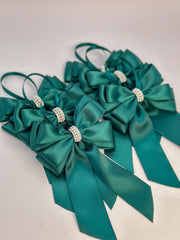 Christmas Tree Bows with tails - Green Gabificent