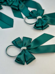 Christmas Tree Bows with tails - Green Gabificent