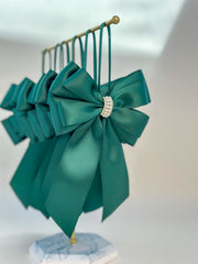 Christmas Tree Bows with tails - Green Gabificent