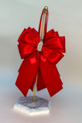 Christmas Tree Bows with tails - Red Gabificent