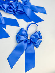 Christmas Tree Bows with tails- Royal Blue Gabificent